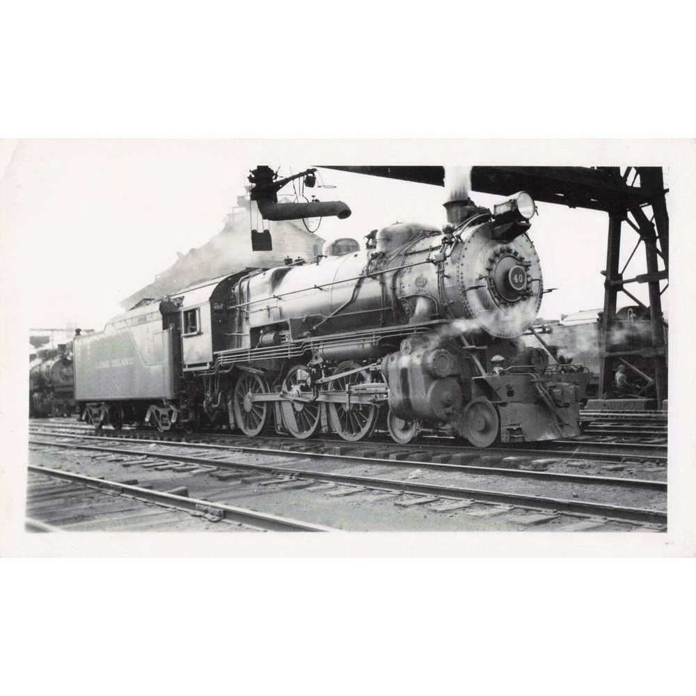 LIRR Long Island Rail Road 4-6-0 #40 Steam Locomotive Photo Morris Park NY 1935 - Picture 1 of 2
